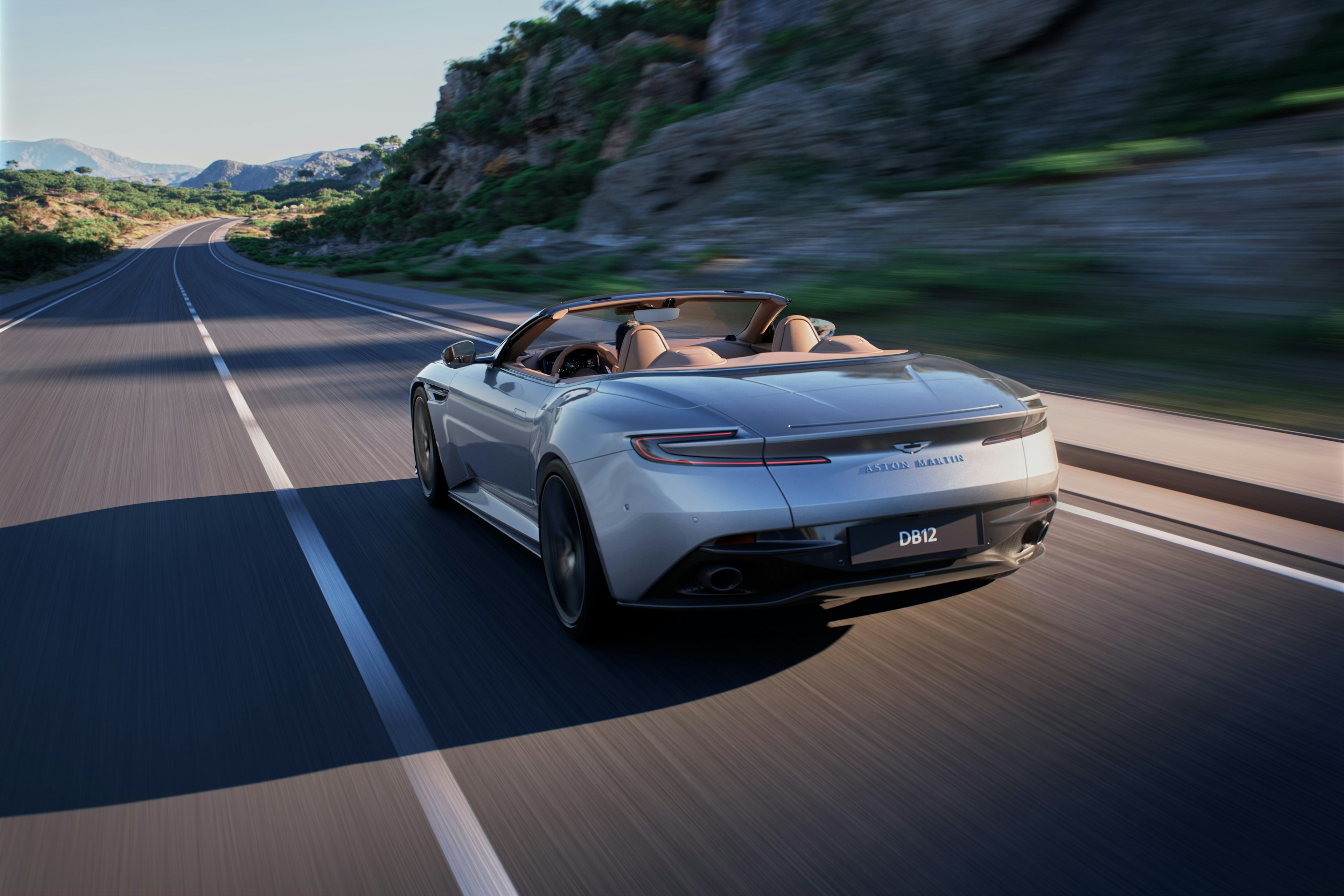 db12 aston martin rear motion blur unreal engine environment driving